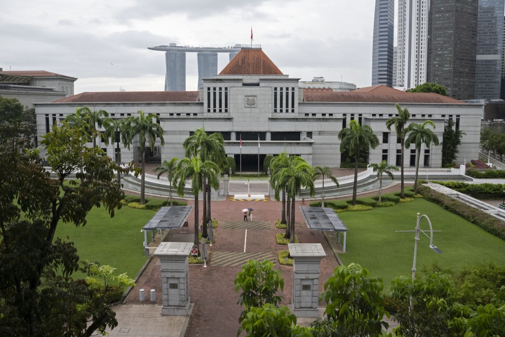 The facade of the Singapore Parliament building on Tuesday. Singapore will hold a general election on May 3. Photo: Xinhua