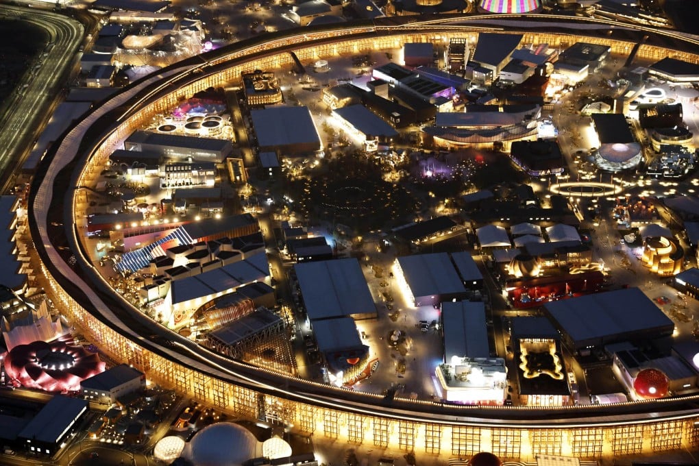 The Grand Ring at the Osaka Expo on Yumeshima, or “dream island”, is 20 metres high and has a 2km circumference. Photo: Kyodo
