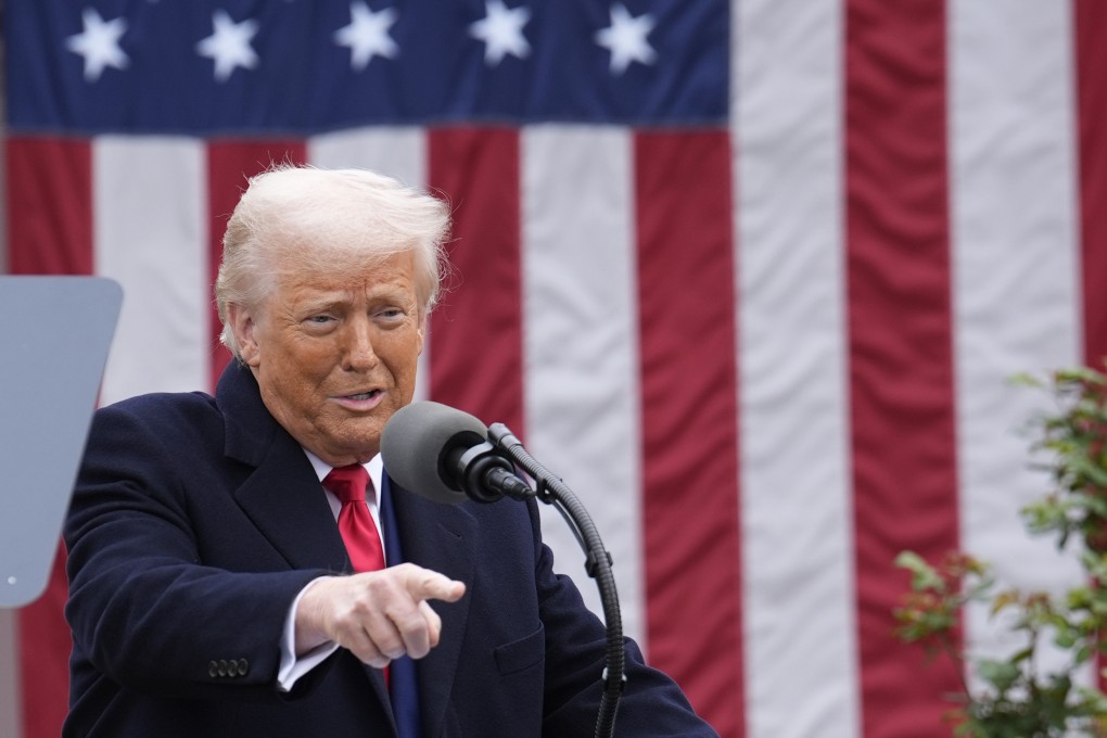 US President Donald Trump’s tariffs could weigh on Hong Kong banks’ bad loans this year, according to Fitch. Photo: Abaca Press/TNS