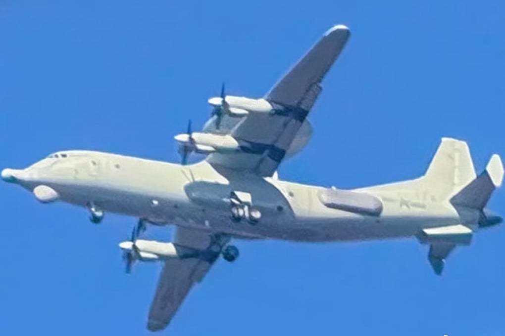 The first known image of the KJ-700 radar plane during flight was shared on Chinese social media this week. Photo: Weibo/ 军武吐槽