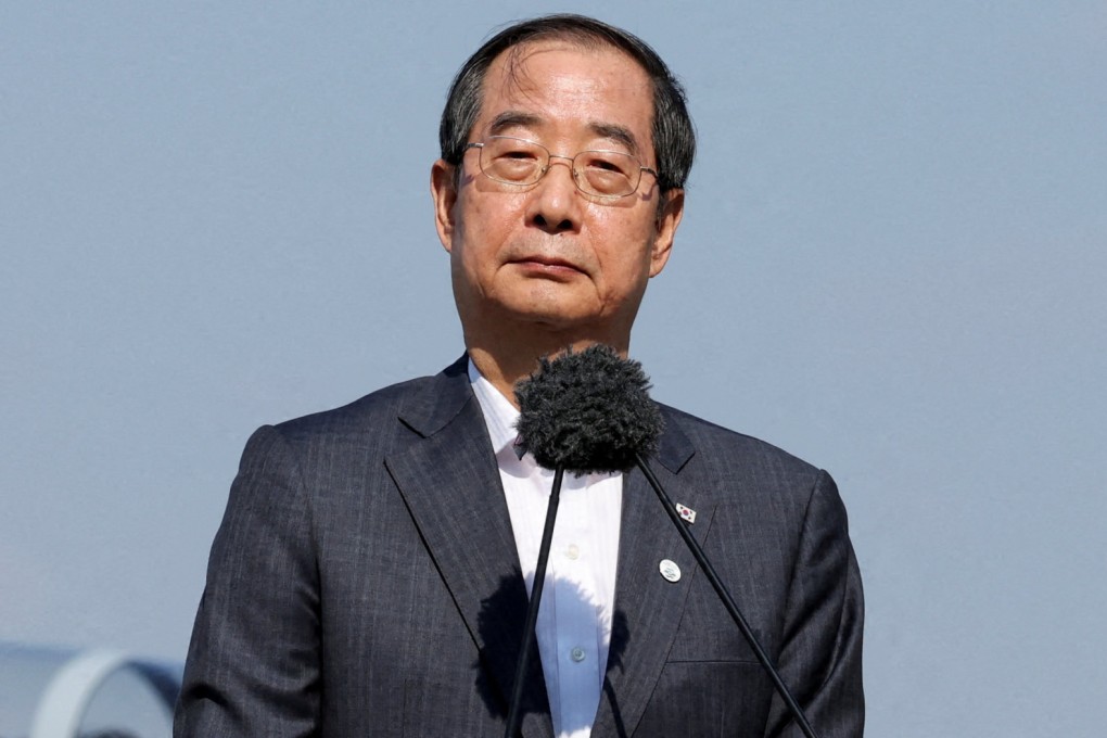 South Korea’s Prime Minister Han Duck-soo faces pressure to run for president after Yoon Suk-yeol’s impeachment. Photo: Reuters