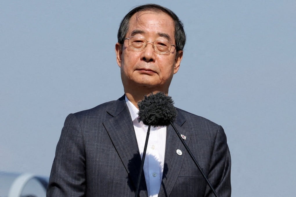 South Korea’s Prime Minister Han Duck-soo faces pressure to run for president after Yoon Suk-yeol’s impeachment. Photo: Reuters