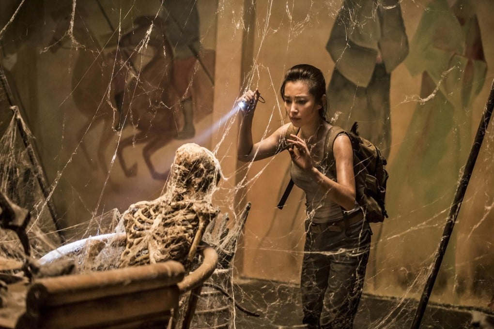 Li Bingbing as Jia, an expert on venomous creatures, in a still from Guardians of the Tomb.