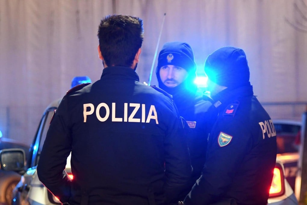 Italian police officers conduct an operation against the Chinese mafia in Prato, Italy, in January 2018. The latest killings could be related to a violent struggle between Chinese criminal factions originally centred in the city near Florence. Photo: EPA-EFE