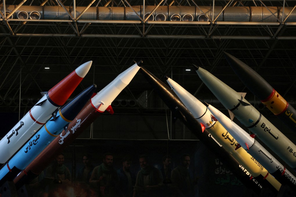 Missiles displayed at the Islamic Revolutionary Guard Corps’ Aerospace Force Museum in Tehran, Iran. Photo: Reuters