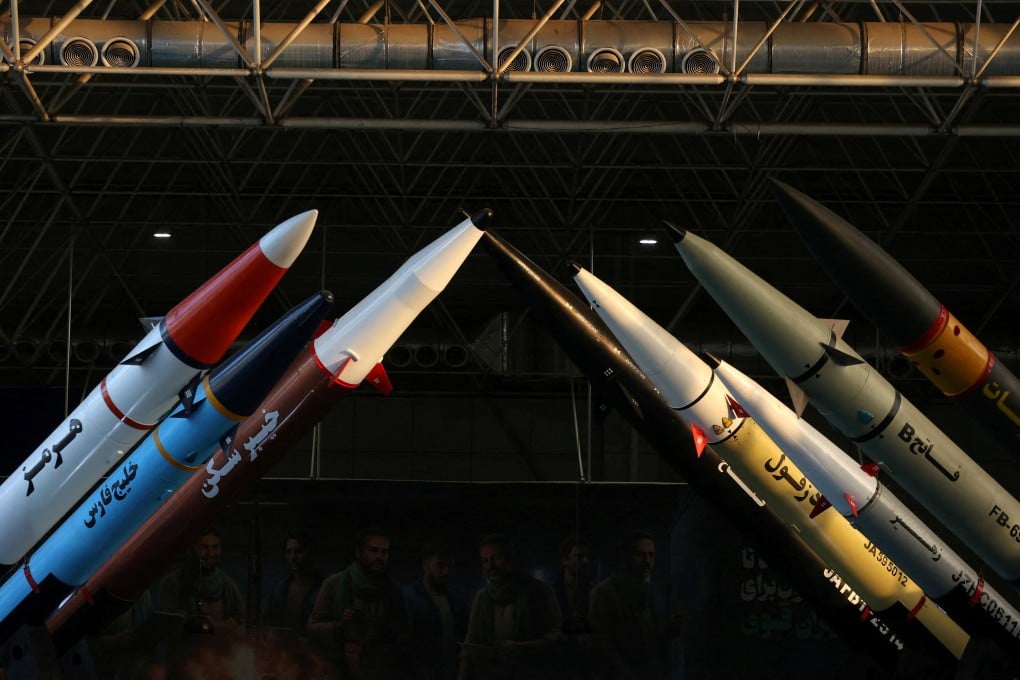 Missiles displayed at the Islamic Revolutionary Guard Corps’ Aerospace Force Museum in Tehran, Iran. Photo: Reuters