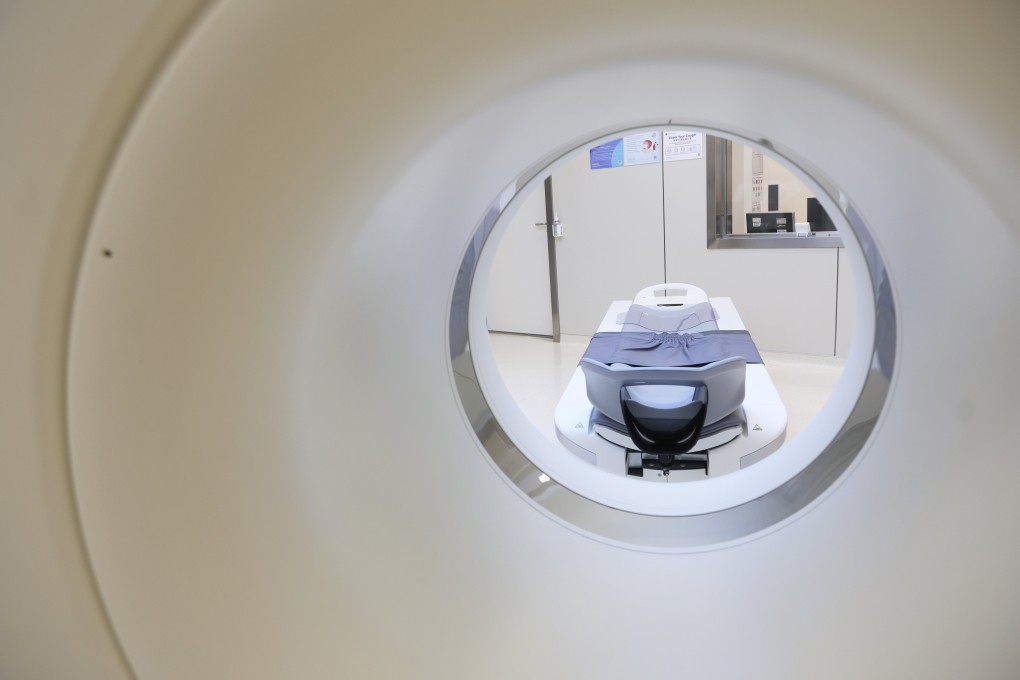 A computed tomography scanner at Shenzhen United Family Hospital in Shenzhen on May 30, 2024. Site: Edmond So