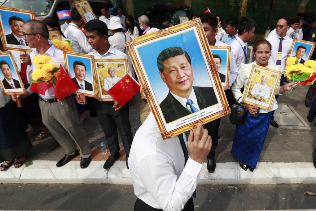 Crowds wait to great Xi Jinping in Cambodia, during this week’s outreach efforts to Southeast Asia. Photo: EPA-EFE