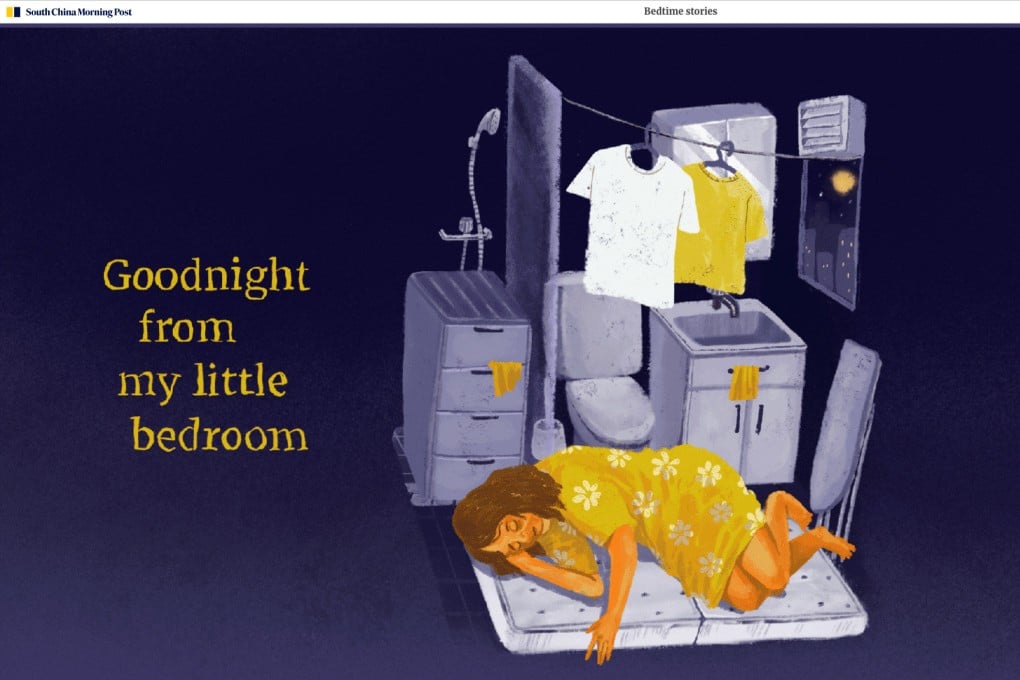 Infographic designer Davies Surya’s “Bedtime stories of Hong Kong’s helpers” won several gold and silver awards. Photo: SCMP