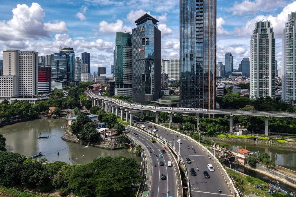 Jakarta’s business district as seen on April 14, 2025. Photo: AFP