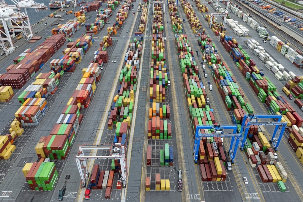 Shipping containers stacked at the Port of Baltimore on April 10 2025 in Baltimore, Maryland. Photo: TNS