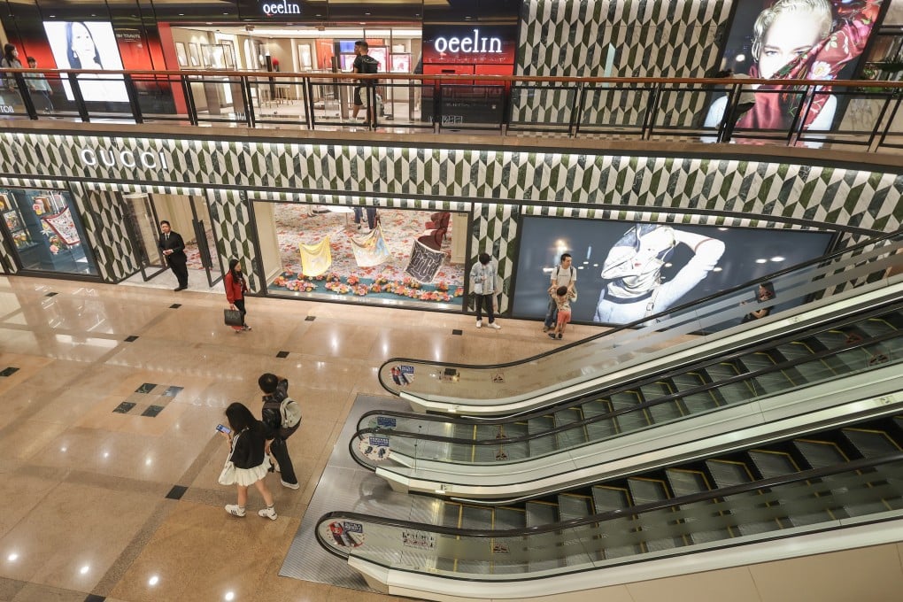 Harbour City shopping centre in Tsim Sha Tsui during Easter. Many Hongkongers have opted to leave the city during the long weekend. Photo: Dickson Lee