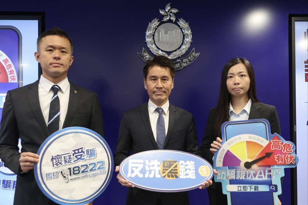 Chief Inspector Sun Yi-ki (right) has said the eight suspects were apprehended on Thursday last week. Photo: Edmond So