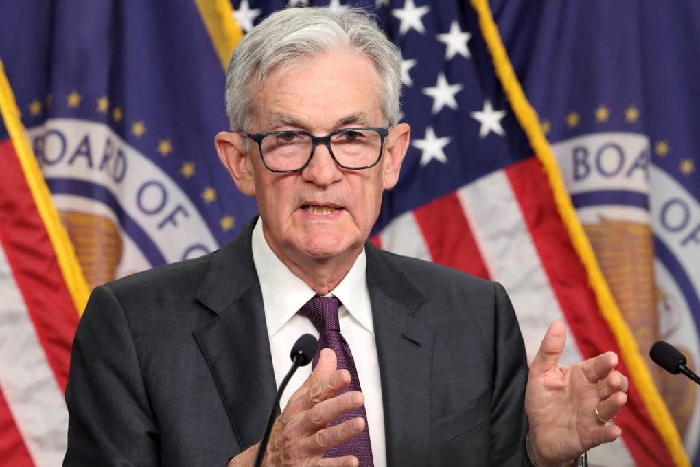 US Federal Reserve Chair Jerome Powell speaks during a press conference, in Washington in January. Photo: Reuters