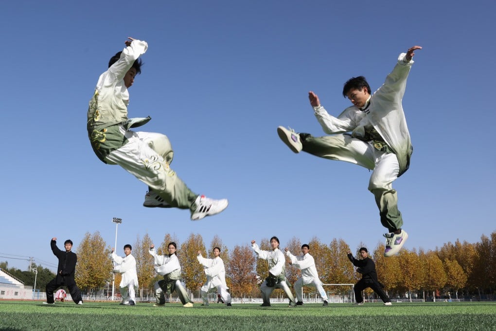 A smaller fighter with superior inner balance and core strength can overcome a larger opponent. Photo: Xinhua