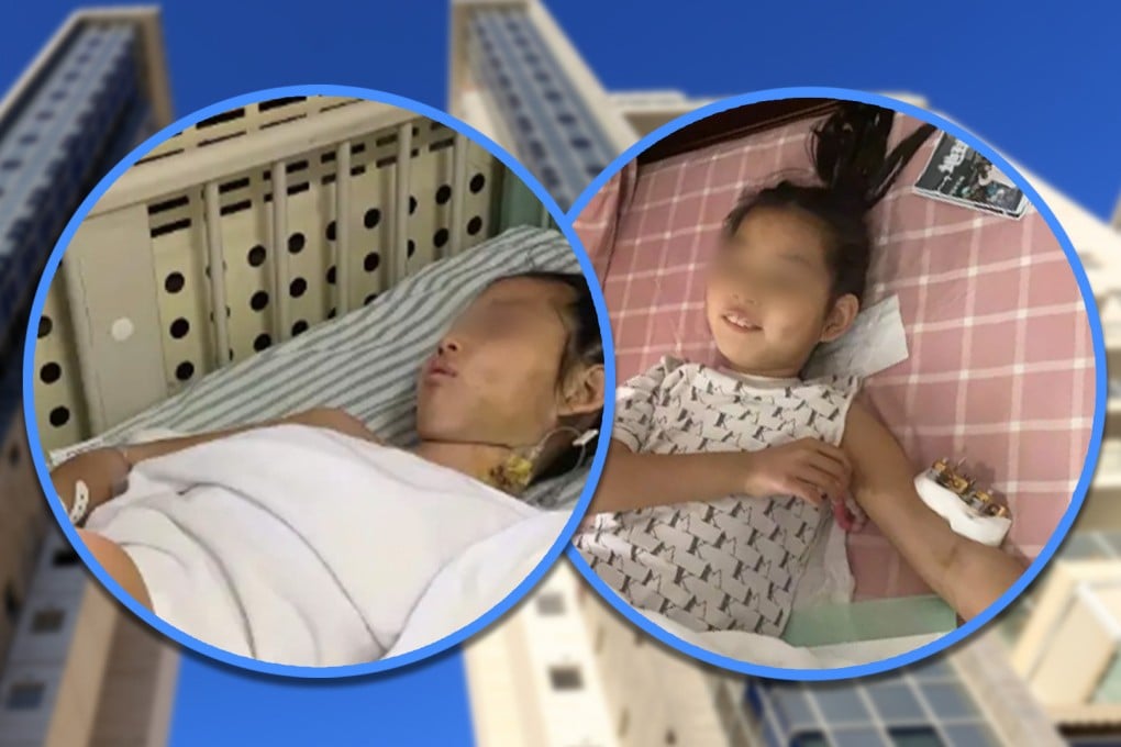 A girl in northern China miraculously survived a fall from the 25th floor of her building. Photo: SCMP composite/Shutterstock/Douyin
