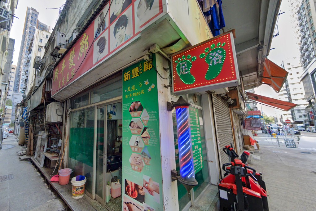 The body of a man was found outside a hair salon on Yee Kuk Street in Kowloon. Photo: Google