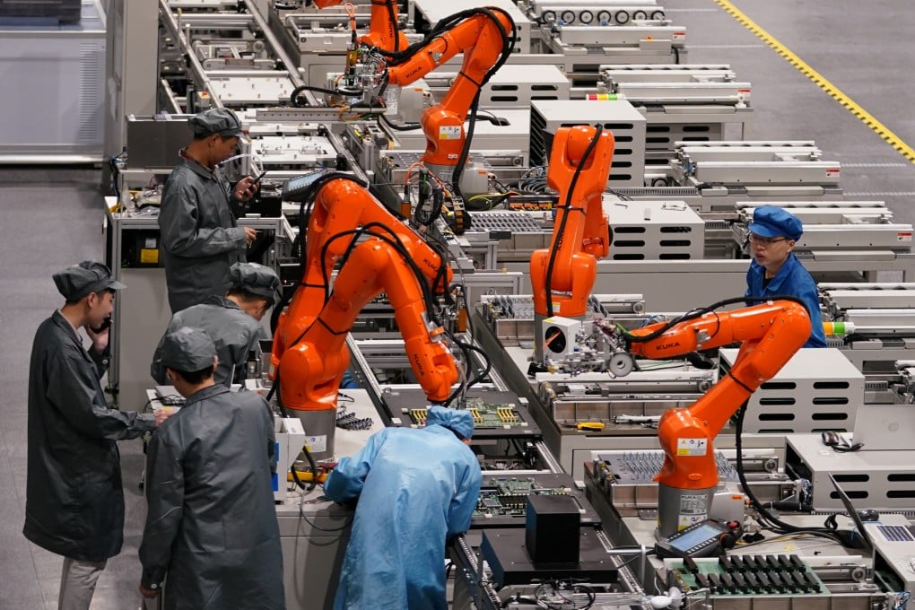 A production line at a factory in Zhejiang. Lee’s visit to the province will start on Tuesday. Photo: Xinhua