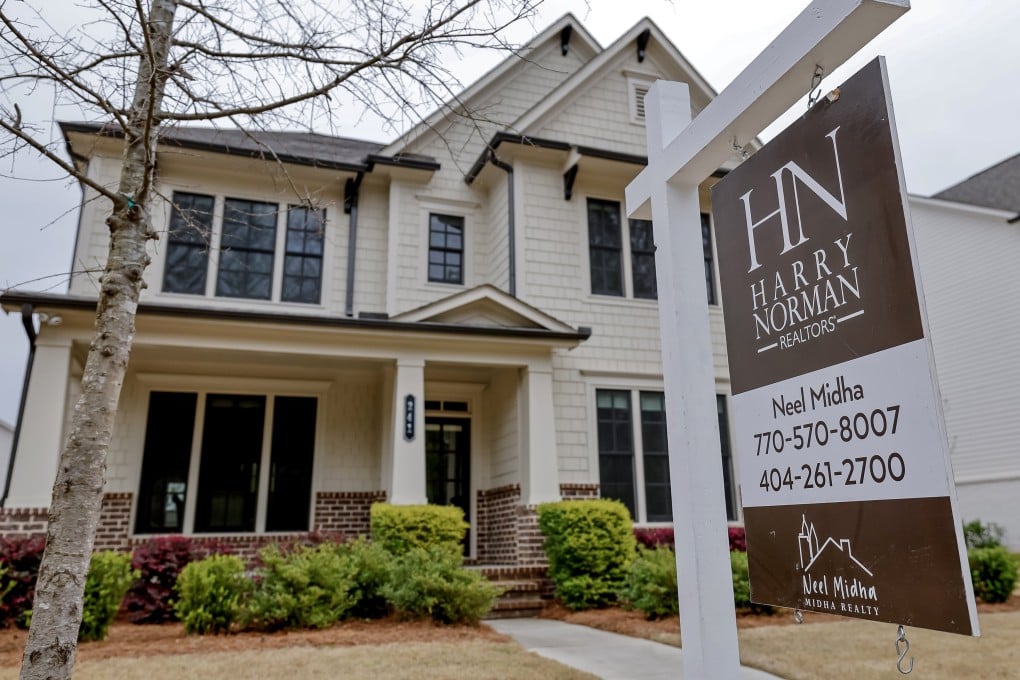 A new home for sale in Decatur, Georgia, on March 24. Photo: EPA-EFE