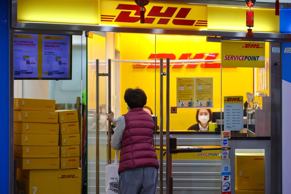 DHL has suspended US-bound business-to-consumer shipments worth more than US$800 “until further notice” because of  tariffs imposed on Chinese imports. Photo: Dickson LEE
