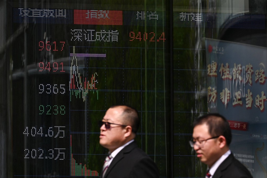 China’s onshore stock markets have fared better than their global counterparts this month. Photo: AFP