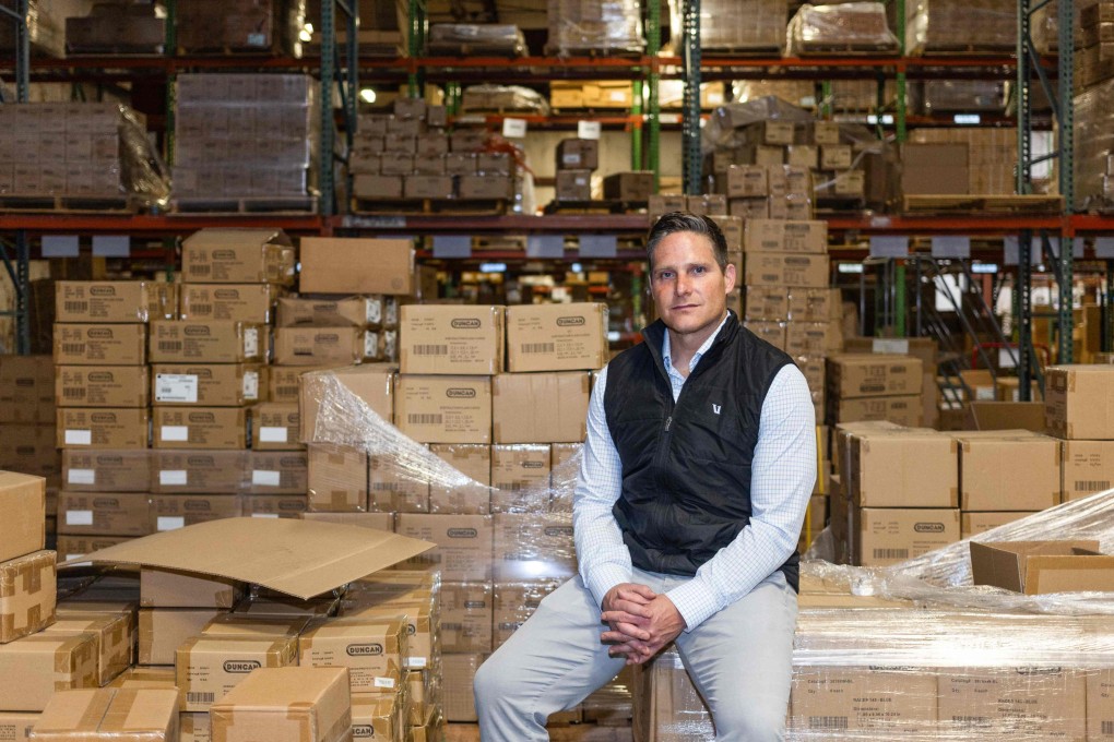 Josh Staph, president and CEO of Duncan Toys Company, at its warehouse in Columbus, Indiana. Photo: AFP