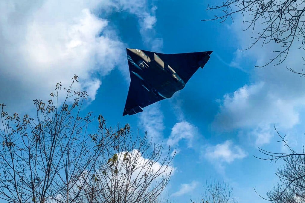 The Chengdu Aircraft Industry Corporation’s sixth-generation stealth fighter, unofficially referred to as the J-36, in a video that began circulating on Chinese social media on Thursday. Photo: Weibo / 河东三叔