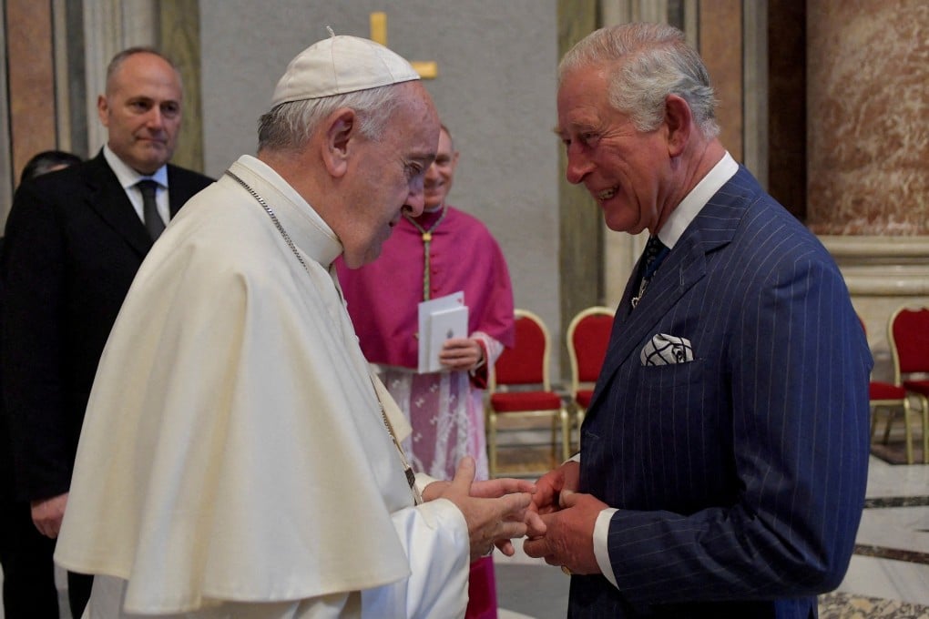 Britain’s King Charles said he was “most deeply saddened” about the death of Pope Francis. Photo: Vatican Media/Reuters