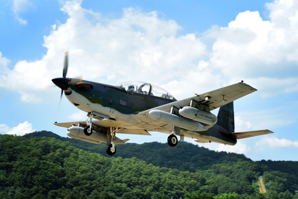A KA-1 light attack aircraft takes off during drills in South Korea. Photo: Handout