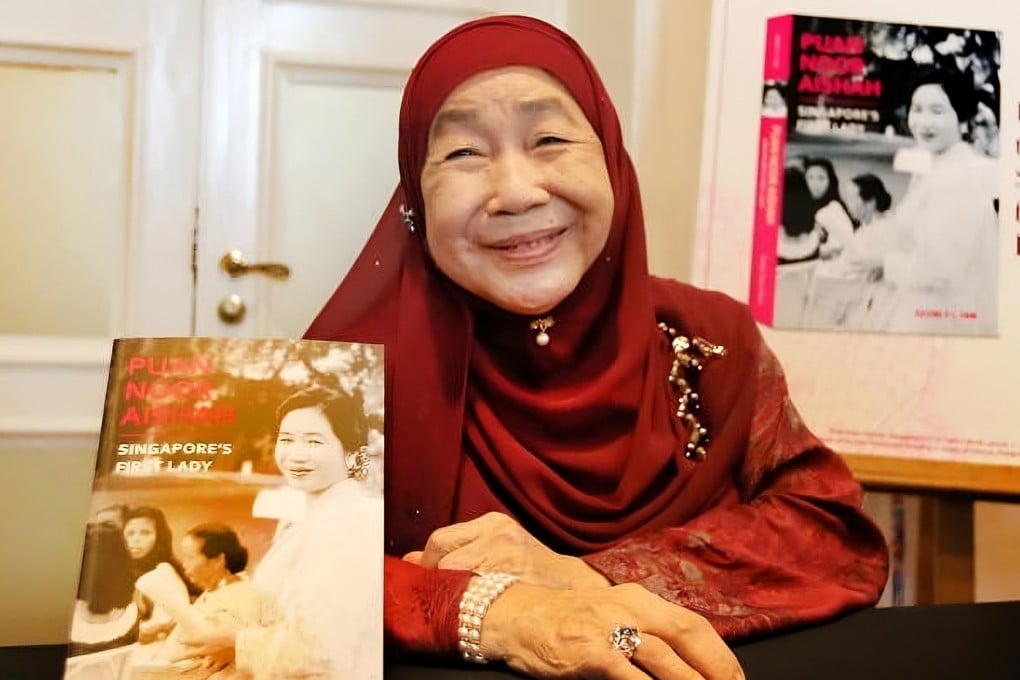 Puan Noor Aishah, the wife of Singapore’s first president, Yusof Ishak, who died on April 22, 2025. Photo: Facebook/Raina.Husin