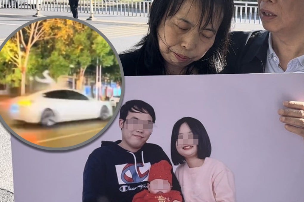 A Chinese driver who killed a family of three in a rage-fuelled car crash has been labelled a “monster” by people on social media. Photo: SCMP composite/Weibo/Douyin