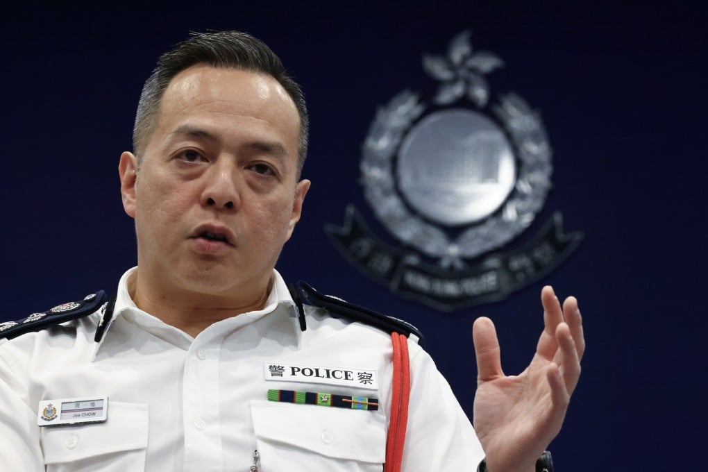 Newly appointed Hong Kong police commissioner Joe Chow Yat-ming has prioritised tackling scams. Photo: Dickson Lee