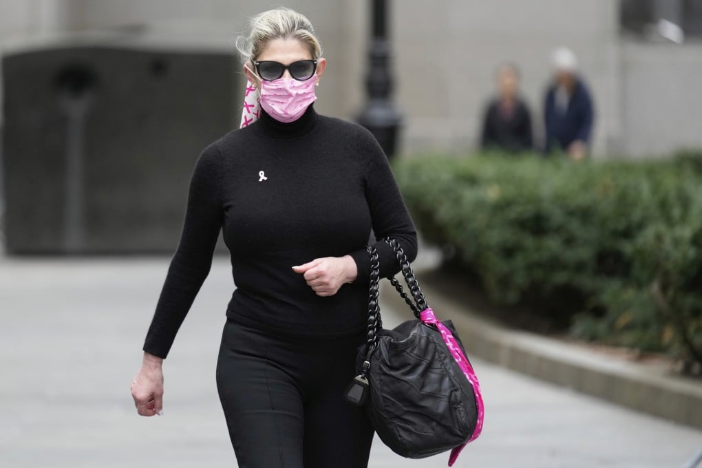 Nadine Menendez arrives at a federal courthouse in New York on Monday ahead of her conviction on bribery charges. Photo: AP
