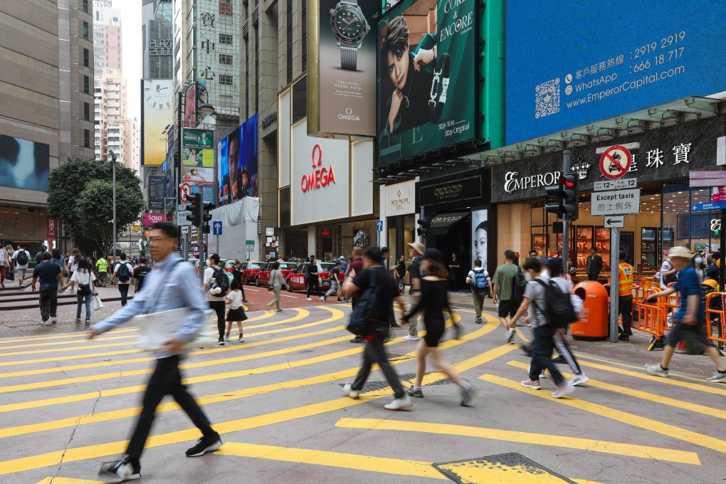 Russell Street in Causeway Bay, one of Hong Kong’s most expensive retail areas, has seen a shift in tenant mix. Photo: Warton Li