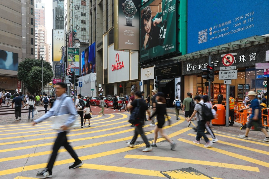 Russell Street in Causeway Bay, one of Hong Kong’s most expensive retail areas, has seen a shift in tenant mix. Photo: Warton Li