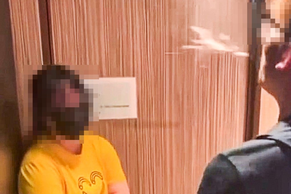 A screenshot of a video showing a bullying incident at a McDonald’s branch. Photo: Handout