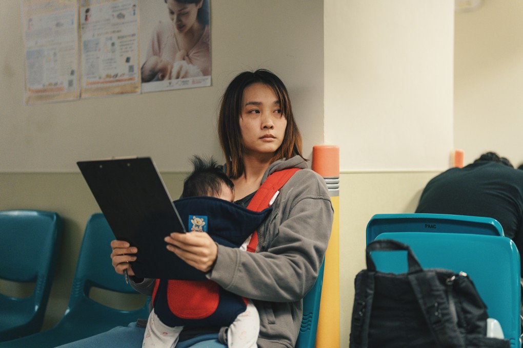 Hedwig Tam in a still from Montages of a Modern Motherhood  (category IIB;  Cantonese), directed by Oliver Chan. Lo Chun-yip co-stars.