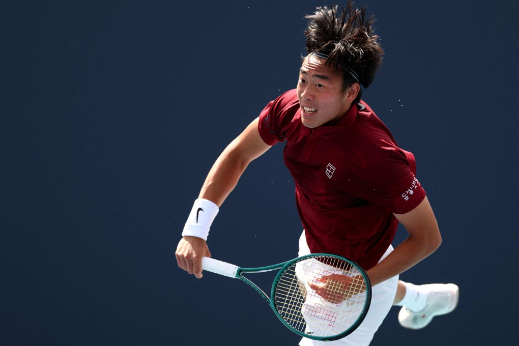 Coleman Wong of Hong Kong lost to Italy’s Federico Cina at the Madrid Open on Wednesday. Photo: AFP