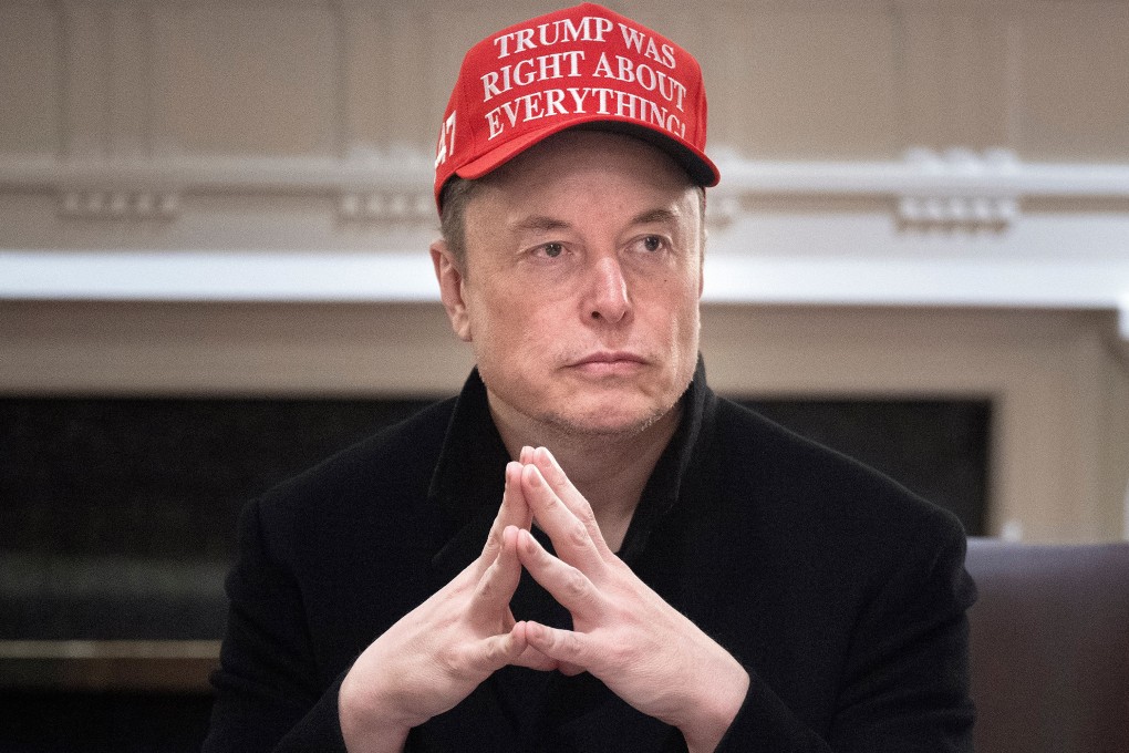 Elon Musk attends a cabinet meeting at the White House in March. Photo: TNS