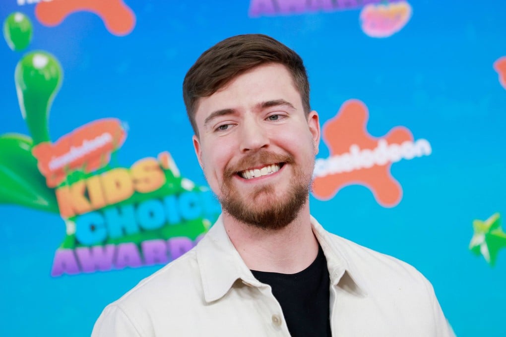 Jimmy Donaldson, better known as MrBeast, at the 36th Annual Nickelodeon Kids’ Choice Awards in Los Angeles in 2023. He got his big break on YouTube, a site created 20 years ago. Photo: TNS