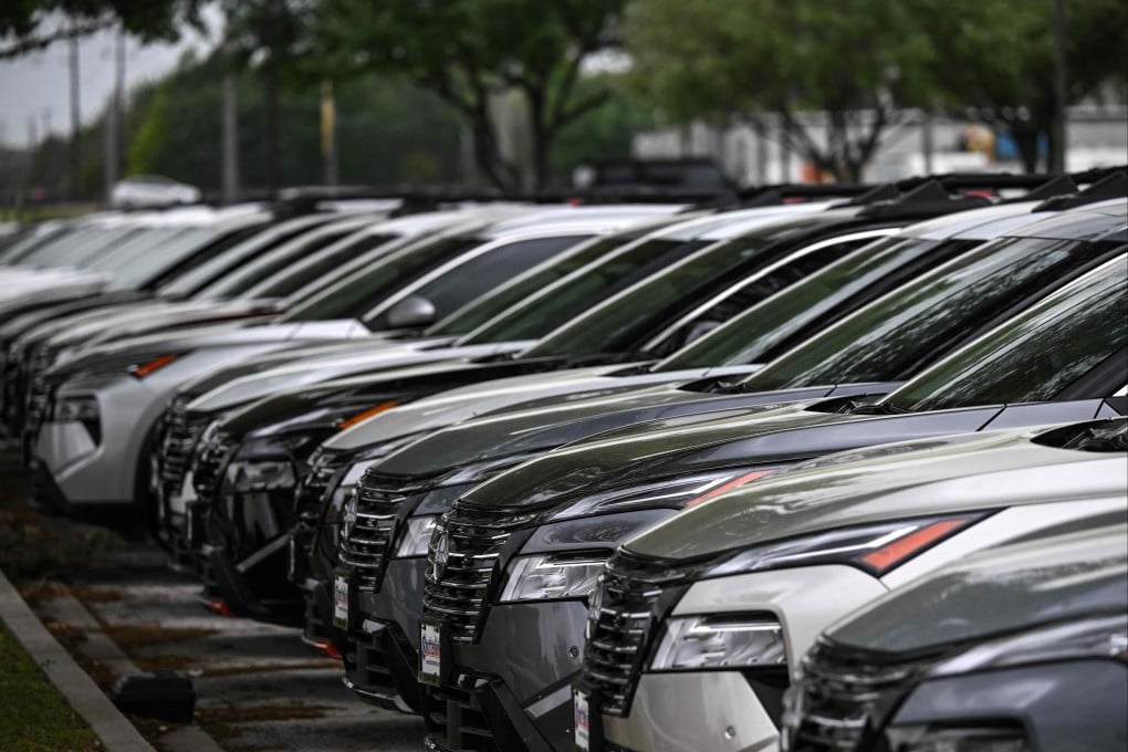 Cars for sale at a Nissan dealership in Katy, Texas. Photo: AFP