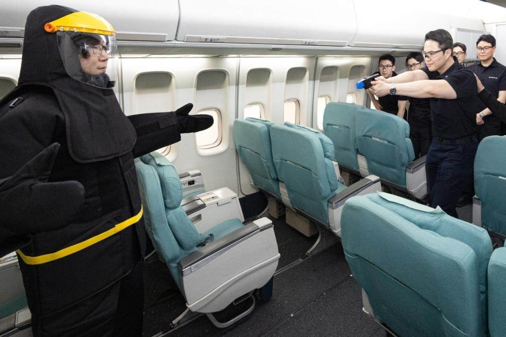 Korean Air is teaching its crew how to use air tasers. Photo: Korean Air