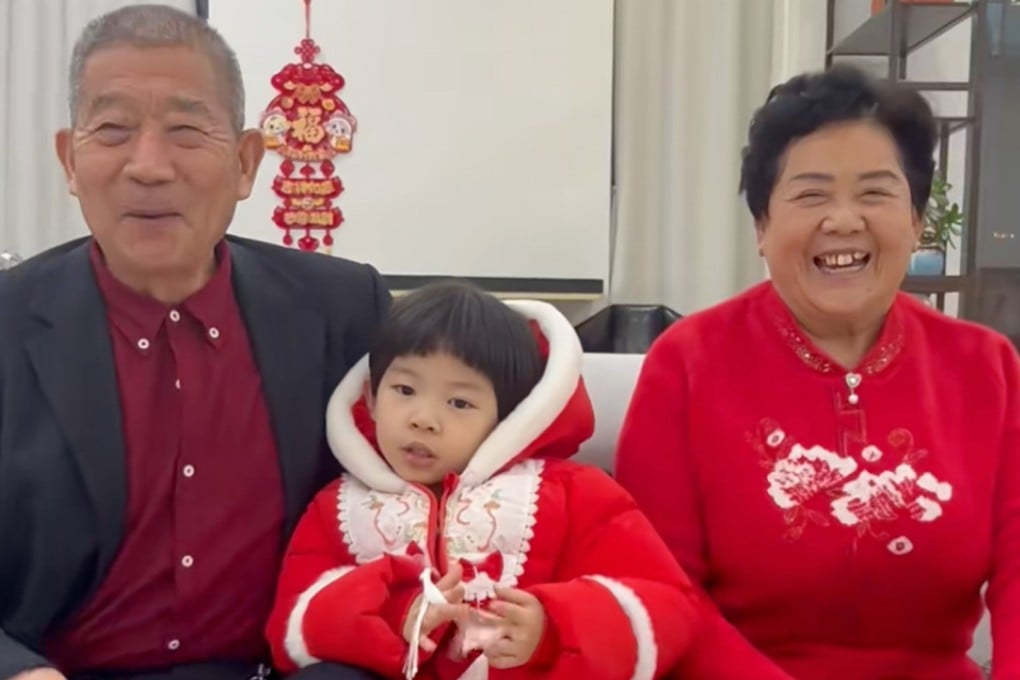 An elderly Chinese couple have sparked controversy after the woman gave birth at the age of 67 and they are now raising their daughter themselves. Photo: Douyin