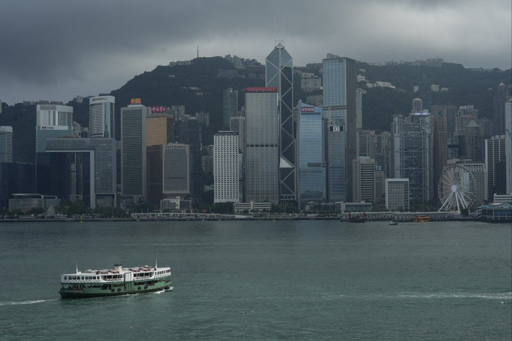 Gloomy skies over Hong Kong’s central business district. Photo: Sun Yeung
