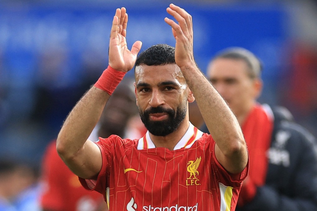 Mohamed Salah could take centre stage as a point at home against Tottenham this weekend will confirm Liverpool as Premier League champions. Photo: Reuters