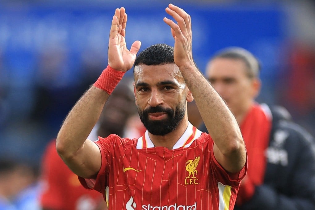 Mohamed Salah could take centre stage as a point at home against Tottenham this weekend will confirm Liverpool as Premier League champions. Photo: Reuters