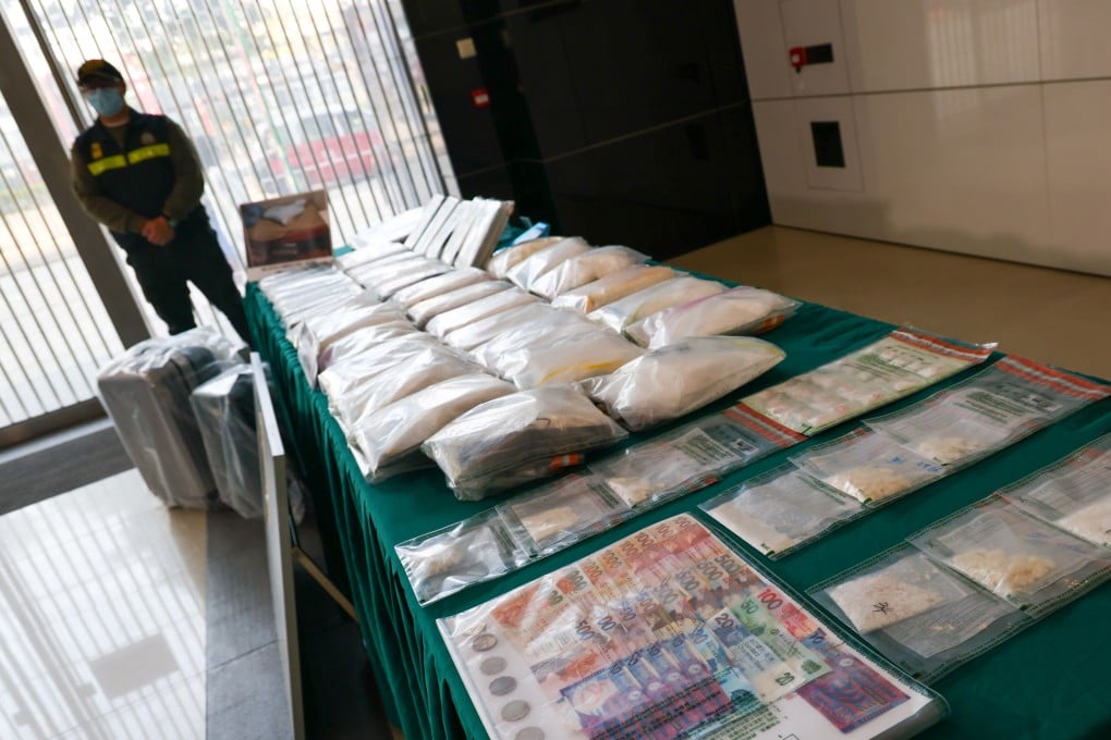 In March, Hong Kong customs arrested a 37-year-old technician and seized 39kg of suspected cocaine worth HK$33 million from a commercial building. Photo: Dickson Lee