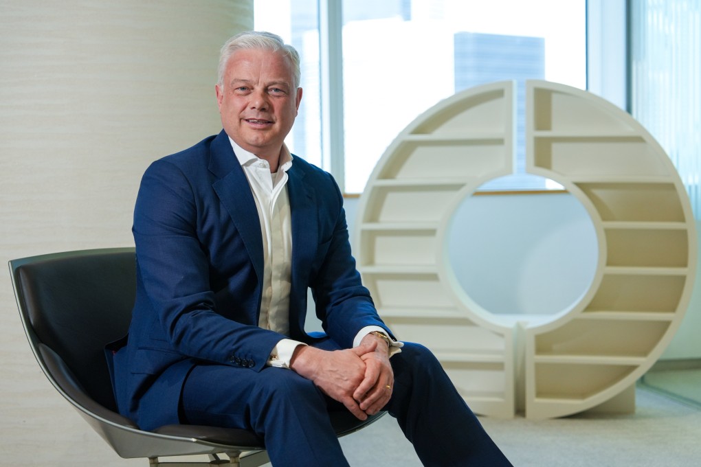 Richard Oldfield, group chief executive of Schroders, pictured at the firm’s office in Admiralty on April 14, 2025. Photo: Sun Yeung