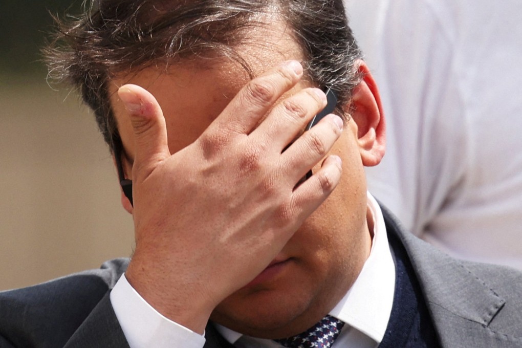 George Santos departs after the sentencing in his criminal corruption charges at Central Islip Federal Courthouse in New York on Friday. Photo: Reuters