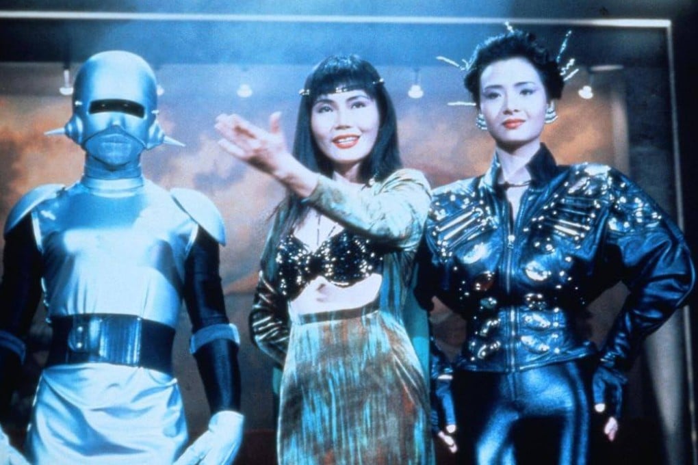 Hsu Hsiao-dan (centre) and Amy Yip (right) in a still from Robotrix, a 1991 exploitation film made in Hong Kong and described by the Post’s critic as “like a Chinese RoboCop invested with the spirit of Russ Meyer”. Photo: Online